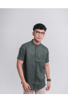 Doha Emerald Green Short Sleeve Comfort fit Shirt